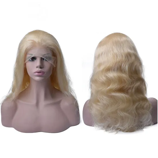 Top Quality Brazilian Hair Wigs 613 Blonde Virgin Hair Lace Wigs Body Wave Human Hair Color 613 Lace Front Wig