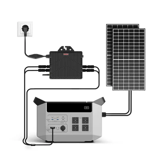 800W Solar Micro Inverter with 2500W Power Station and Internal WiFi Monitor