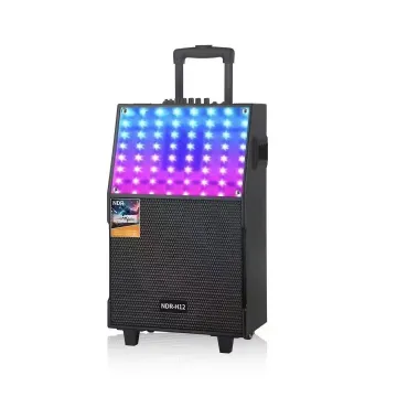Portable 12 Inch Outdoor Wireless Karaoke DJ Bluetooth Speaker Trolley