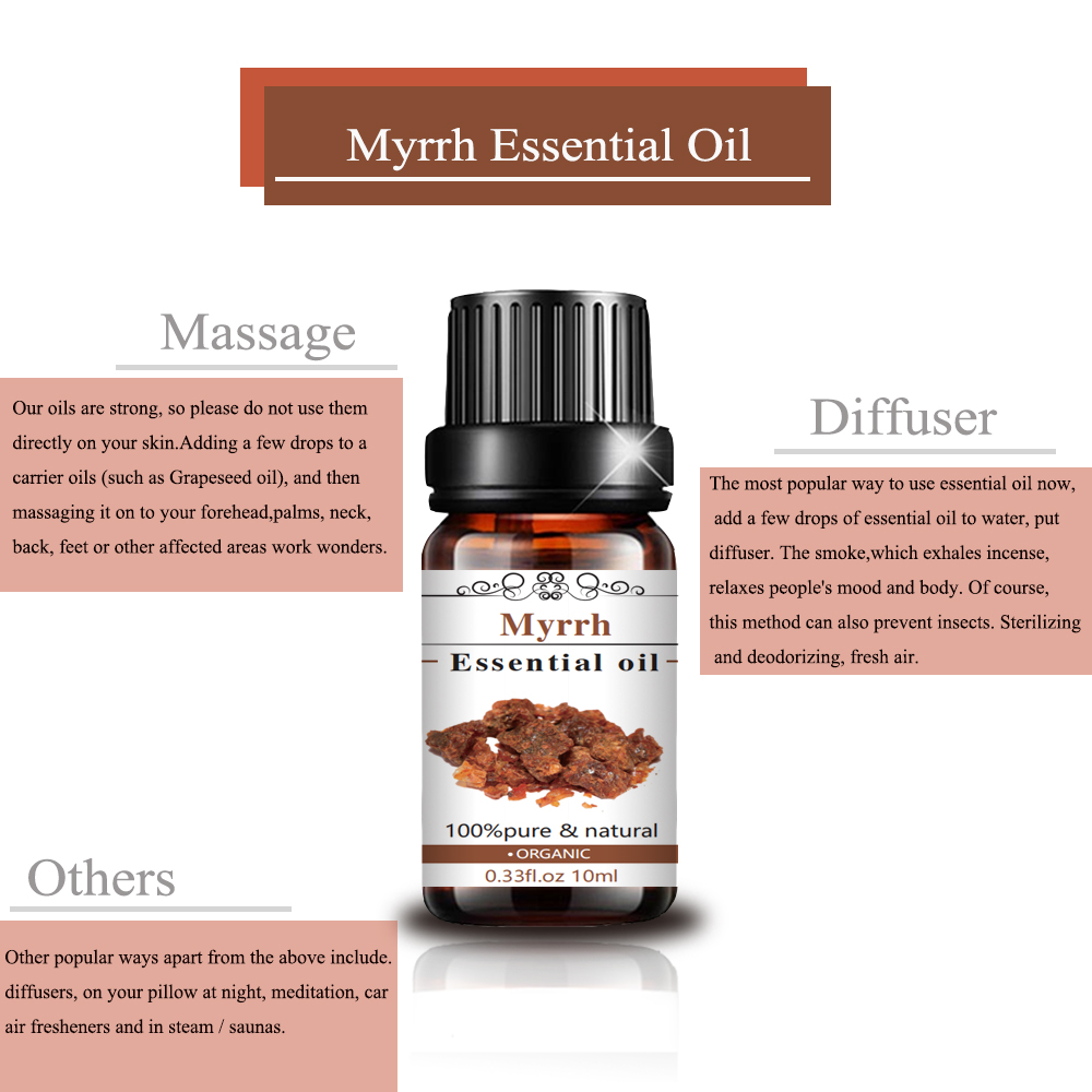 त्वचा की देखभाल के लिए 100 % शुद्ध कार्बनिक myrrh तेल और चेहरे की मालिश तेल सबसे अच्छा गुणवत्ता myrrh तेल