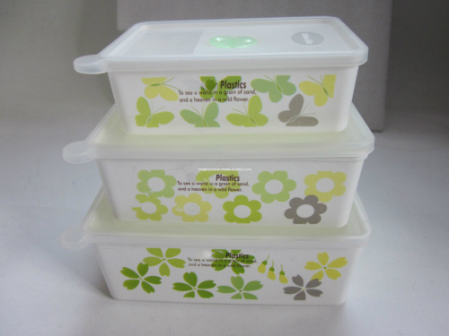 Microwave 3PC Plastic Lunch Box (CY20056)