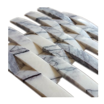 Stone Lilac Marble Mosaic Tiles - 3D Modern Interior Wall Decor