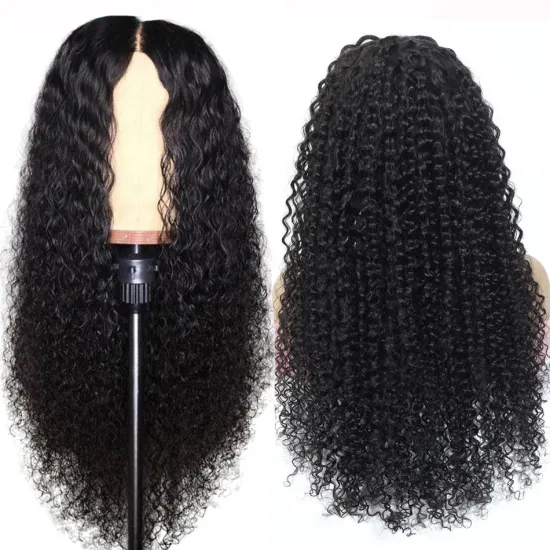 Wholesale 100% Virgin Hair Transparent Swiss Lace Wigs ,Brazilian Kinky Curly Lace Front Wig Human Hair Wig