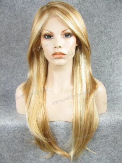 yaki straight natural hairline synthetic hair wigs for women hair lace