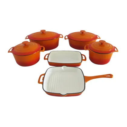 Professional Cast Iron Cookware Set: Cookwin Enamel Dutch Ovens for European Cuisine
