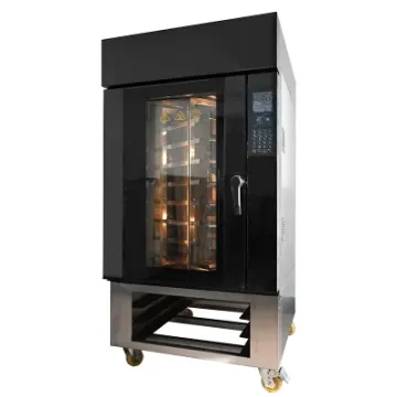 5 6 8 10 Trays Layer Rotary Rotating Fan Convection Oven Electronically Controlled Hot Air Baking Cakes with Steam Generator Wholesale Rotary Convection Oven