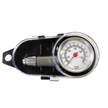 Popular Heavy Duty Zinc Alloy Metal Dial Plate Tire Pressure Gauge: Accurate Measurement and Deflate Function