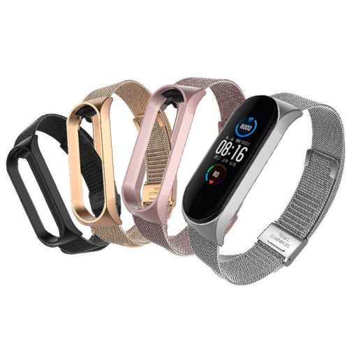 For Mi Band 5 4 Magnetic Strap Wrist Metal Screwless Stainless Steel Miband 5 4 Wristbands Strap For Xiaomi Mi Band 4 3 Bracelet