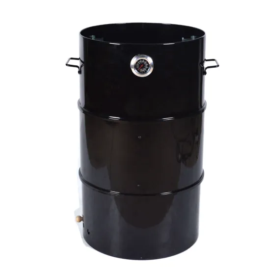 2022 Topselling Multi-functional Outdoor BBQ Grill: Barrel-Shaped with Offset Smoker for Charcoal Cooking