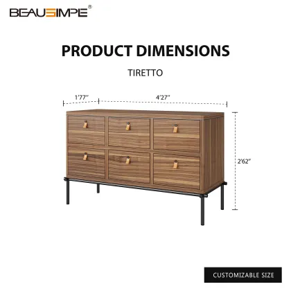 Fendi Tiretto Cabinet Luxury Wooden Storage Unit