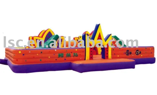 air inflated trampolines