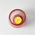 Red Round Colored Cloudy Casther Solder Glass Cup