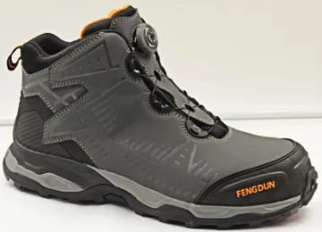 Nubuck Leather rubber outsole hiking shoes