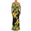 Women's Sexy Off Shoulder Maxi Dress