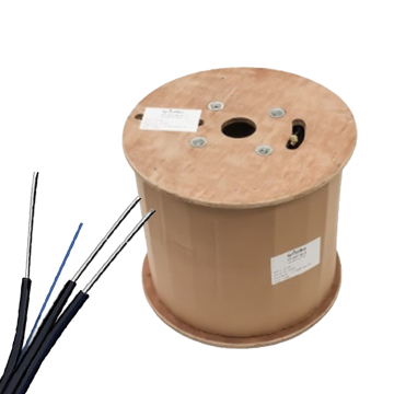 Geteknet Internet Fiber Optic Cables - Indoor/Outdoor FTTH Flat Drop Cable - 1 to 12 Core