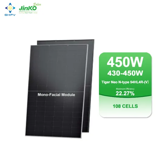 JINKO N-Type Solar Panels: High-Efficiency 108 Cell Mono-Facial PV Modules in 430W to 450W Range