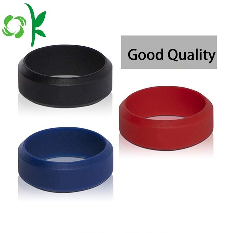 Common Silicone Ring Custom Brand Round Debossed Rings