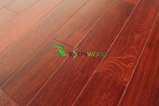 Engineered Jatoba Brazilian Cherry hardwood flooring flat surface hot sale