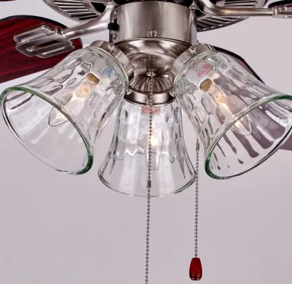 Long-life ceiling fan with light