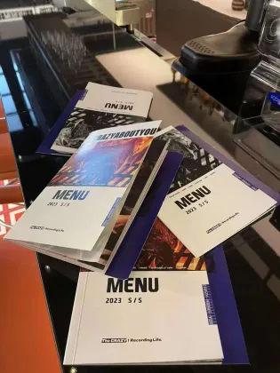 PVC restaurant menu design