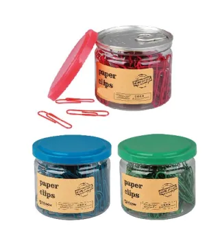 Paper clips in pet pop can