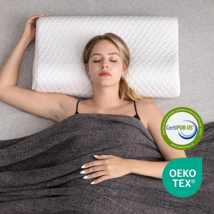Memory Foam Contour Cervical Pillow for Side Sleepers