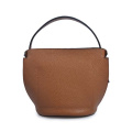 Structured Handbag Caramel Colored 60s Rectangular Bag