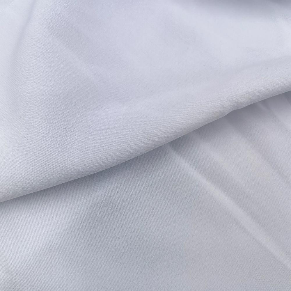 White Woven Polyester Women Fabric