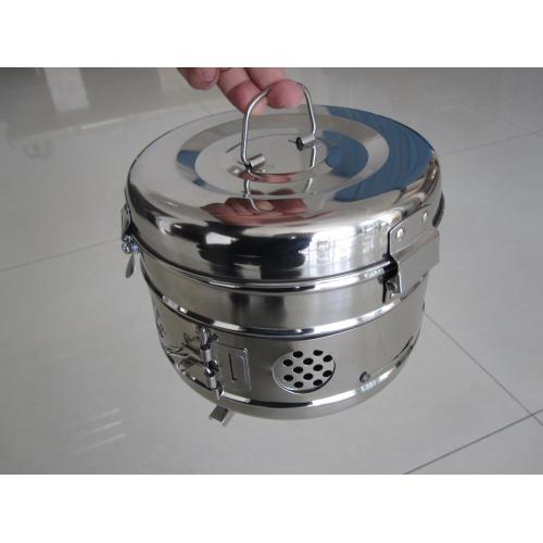 Dụng cụ phẫu thuật Thép không gỉ Sterilization Drum