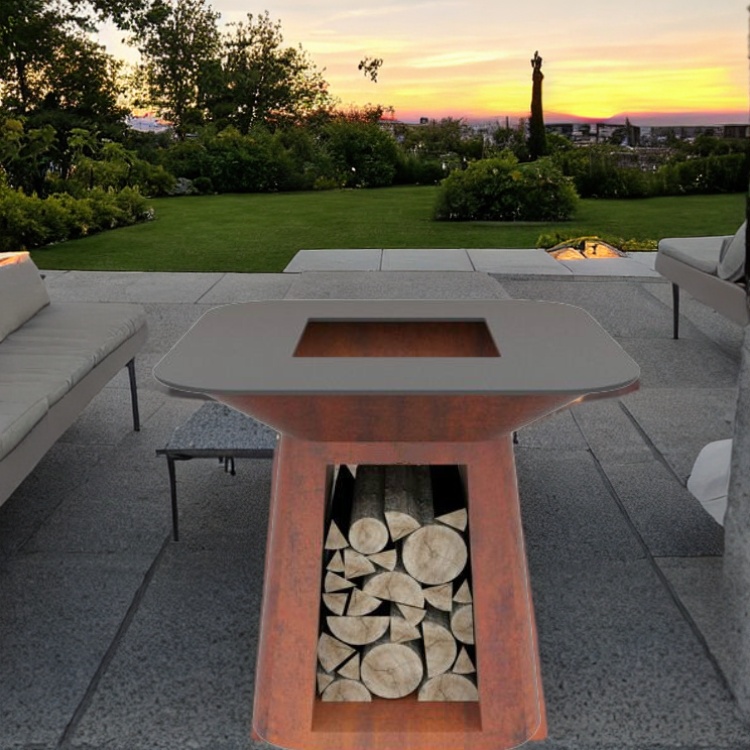 Corten Steel Bbq Grill