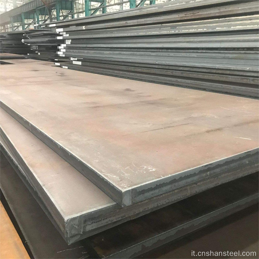 Foglio d'acciaio laminato a caldo 16 mn con superficie nera