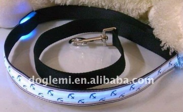 LED dog leash/light up dog leash