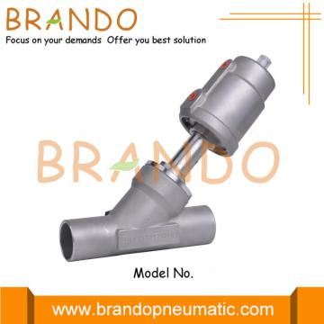 1.5'' DN40 PN16 Pneumatic Welding Angle Seat Valve