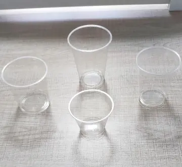 Transparent PET cups thermoforming with flat lids