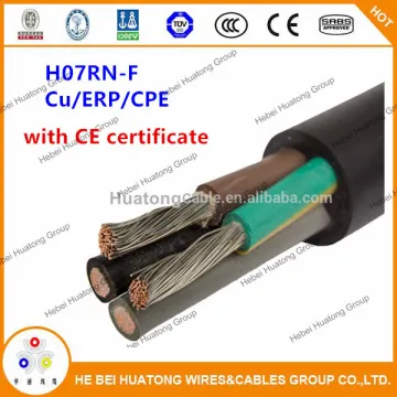 Ce Certified H07rnf H05rnf H07rrf H05rrf 3 Core 4 Core 5 Core Flexible Rubber Cable