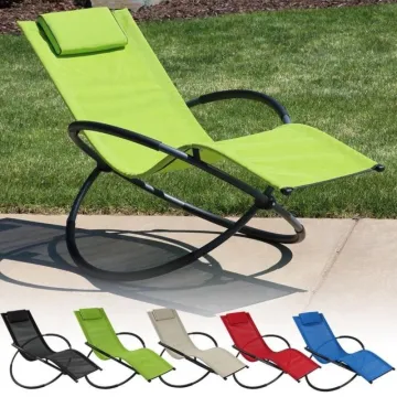 Portable Metal Rocking Lounge Chair