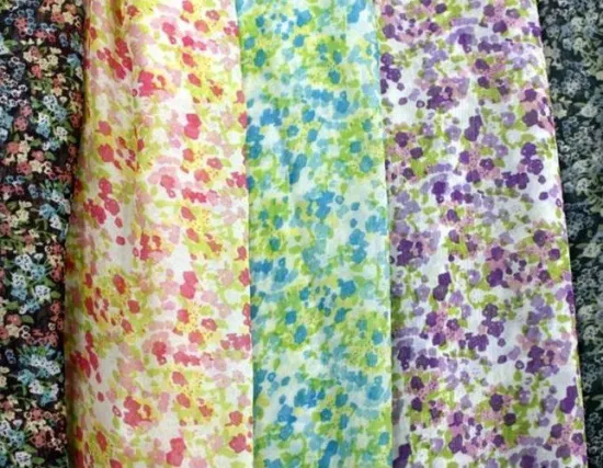 Printed Polyester Hi Multi Chiffon Fabric