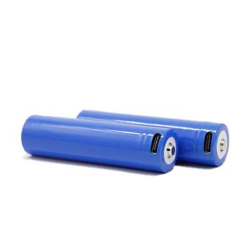 18650 Li-ion Rechargeable Battery 3.7V Type-C Charging USB