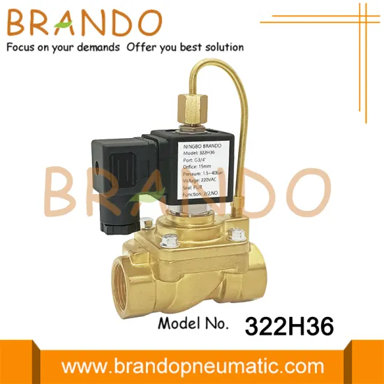 Parker Type 322H36 2-Way Normally Open 3/4'' Solenoid Valve