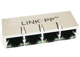 Right Angle Multi-port RJ45 Connector , PDH RJ45 Jack LPJG