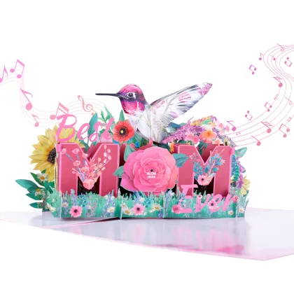 3D Mother`s Day Musical Light Up Card