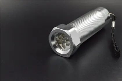 Golden supplier gift led flashlight manual flashlight