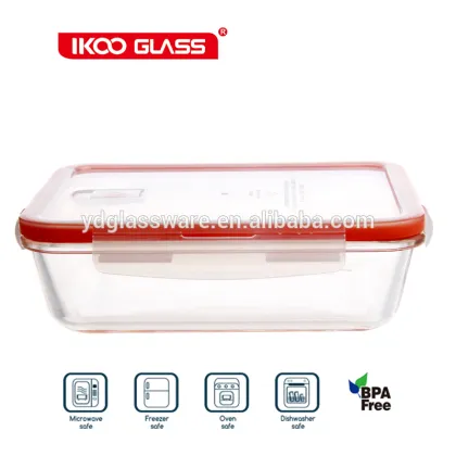 glass meal prep containers / food storage container box