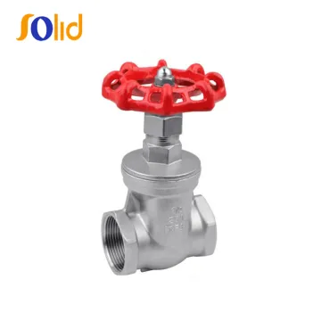 Stainless Steel Screw Ends Gate Valve NPT with Handwheel Operator, 200wog