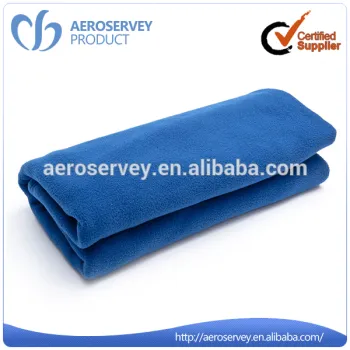 China supplier airline product blue towel hotel blanket