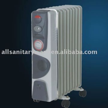 Oil filled radiator with timer