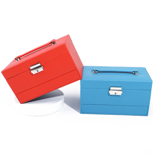 Large Capacity Custom Logo Jewelry Box with Mirror