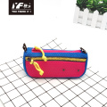 맞춤형 색상 대비 스타일 메시 패브릭 연필 케이스 및 가방 다기능 가방