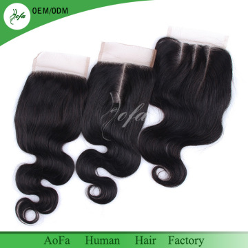 Top Quality Human Hair Malaysian Human Virgin Hair Closure