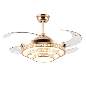 Uzaktan kumandalı modern tasarımcı retro kristal avize tavan ışığı